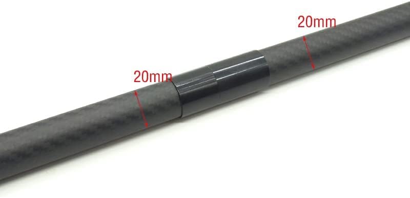 YIKONG Carbon Tube Connector D10/12/16/18/20/25mm Aluminum Alloy Tube Connector Handheld Rod Connector (18mm/pcs) - Image 2